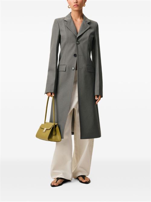 Fitted single-breasted coat AMI PARIS | FCO475WV01950516